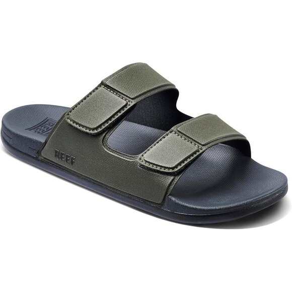 〽️Men\'s Slide Sandals Grey Cushioned Comfortable Adjustable Slip On Shoes main image 4